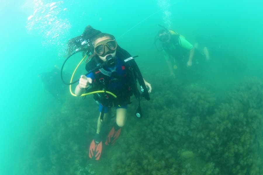 Погружение с аквалангом с катера